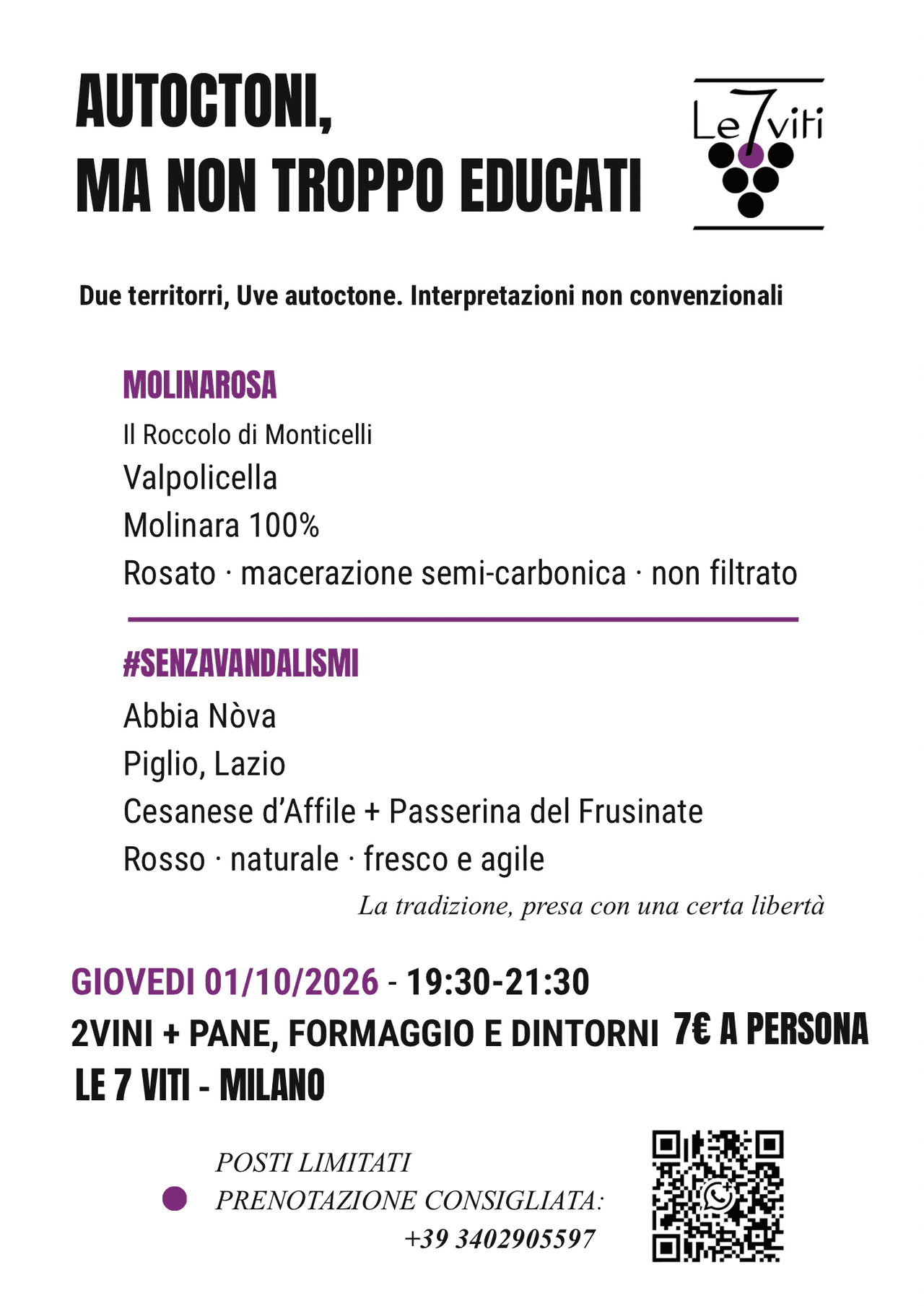 Autoctoni, ma non troppo educati