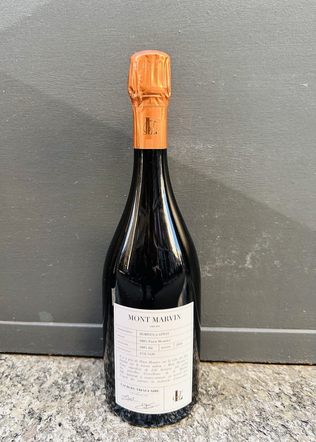 "Mont Marvin" Champagne 2018 extra-brut