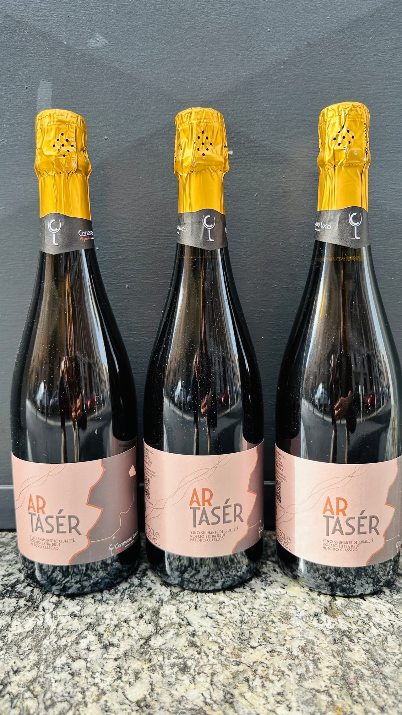 "Ar Tasér" Vino Spumante di Qualità Rosato Extra Brut